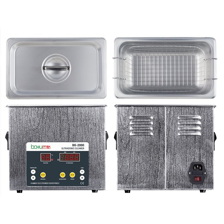 BAKU BK - 2000 120W 3.36L LCD Display Heating Ultrasonic Cleaner with Basket, AC 110V, US Plug - British D'sire