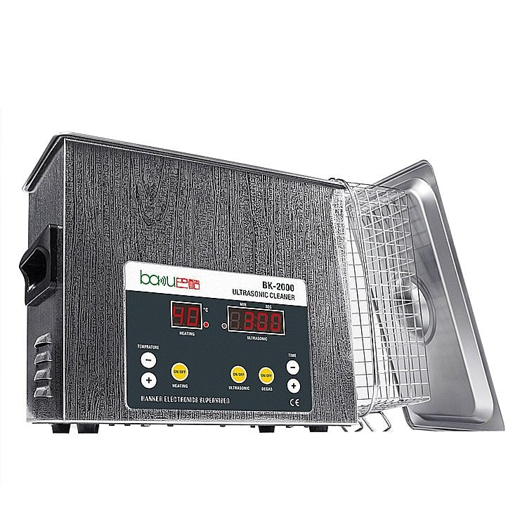 BAKU BK - 2000 120W 3.36L LCD Display Heating Ultrasonic Cleaner with Basket, AC 110V, US Plug - British D'sire Main image