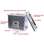 BAKU BK - 3050 35W / 50W Adjustable 0.8L LCD Display Ultrasonic Cleaner, AC 220V - British D'sire