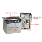 BAKU BK - 3550 35W / 50W Adjustable 0.8L LCD Display Ultrasonic Cleaner, AC 110V, US Plug - British D'sire