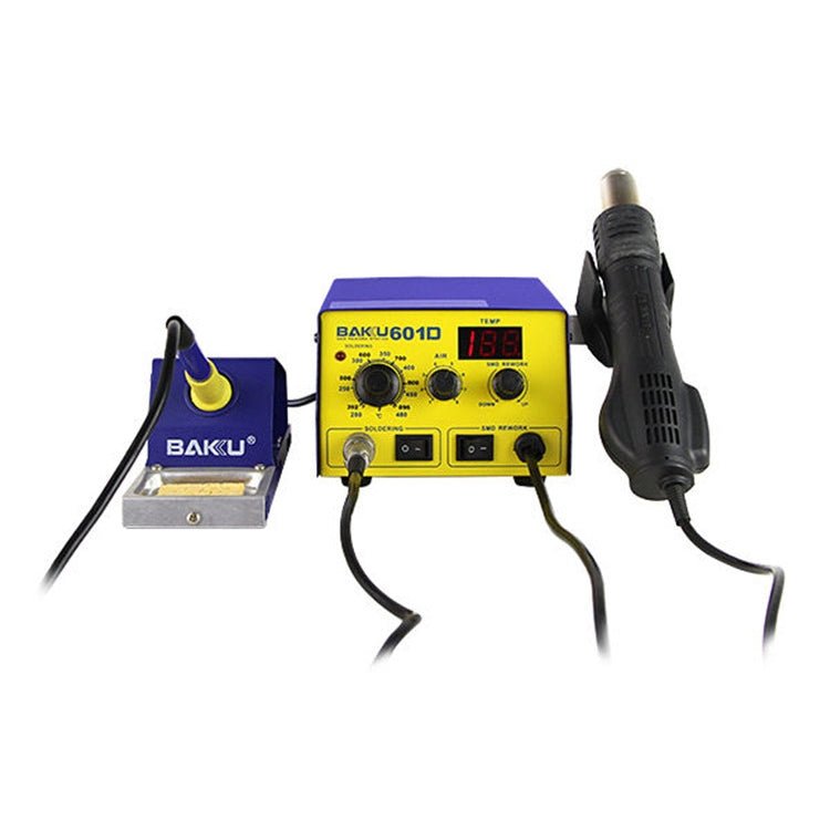 BAKU BK - 601D AC 110V LED Display 2 in 1 Hot Air Gun Soldering Iron Soldering Station - British D'sire