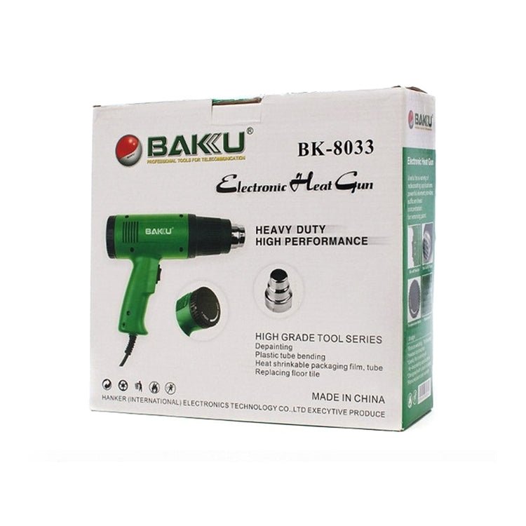 BAKU BK - 8033 1600W 50Hz Hot Air Gun, AC 220V, EU Plug - British D'sire