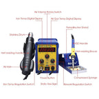 BAKU BK - 878L2 AC 110V LED Display 2 in 1 Hot Air Gun Soldering Iron Soldering Station - British D'sire