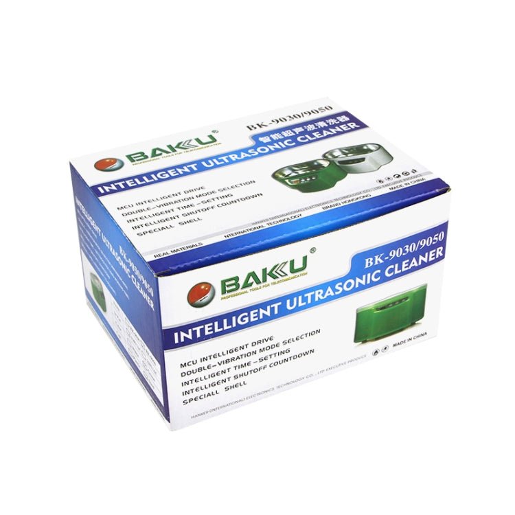 BAKU BK - 9030 30W 0.8L LCD Display Ultrasonic Cleaner, AC 110V, US Plug(Green) - British D'sire