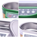 BAKU BK - 9050 30W / 50W Adjustable 0.6L LCD Display Ultrasonic Cleaner, AC 110V(White) - British D'sire