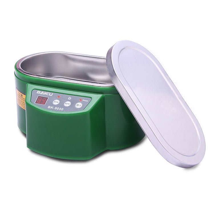 BAKU BK - 9050 30W / 50W Adjustable 0.6L LCD Display Ultrasonic Cleaner, AC 220V(Green) - British D'sire Main image
