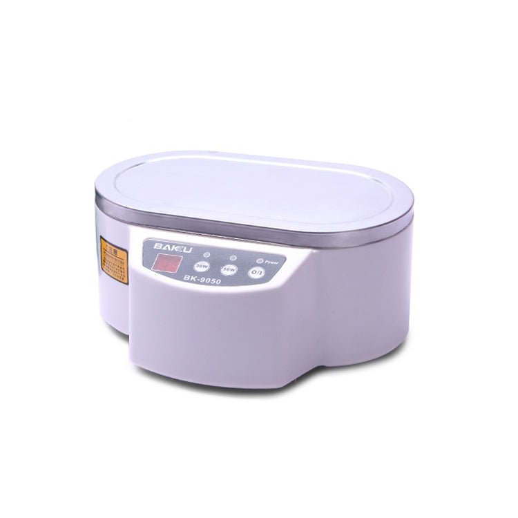 BAKU BK-9050 30W / 50W Adjustable 0.6L LCD Display Ultrasonic Cleaner, AC 220V(White) Secondary image