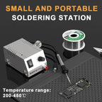 BAKU BK - 938 Powerful Mini Anti - static Soldering Station Welder Machine, EU Plug (Silver) - British D'sire