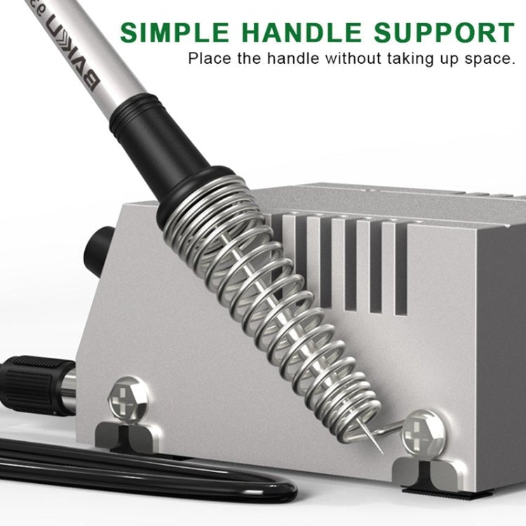 BAKU BK - 938 Powerful Mini Anti - static Soldering Station Welder Machine, EU Plug (Silver) - British D'sire