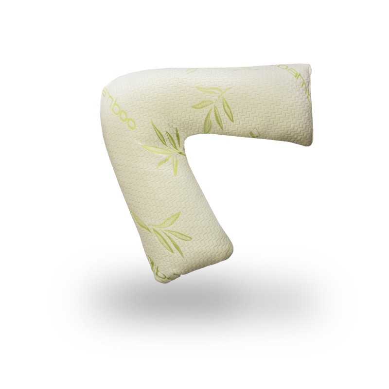 Bamboo Memory Foam Pregnancy V Shape Pillow - British D'sire