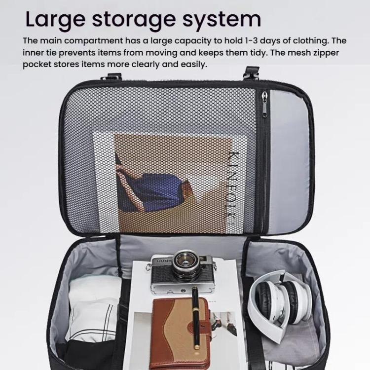 BANGE BG - 1916 Men Backpack Large Capacity Shoulder Computer Bag(Black) - British D'sire