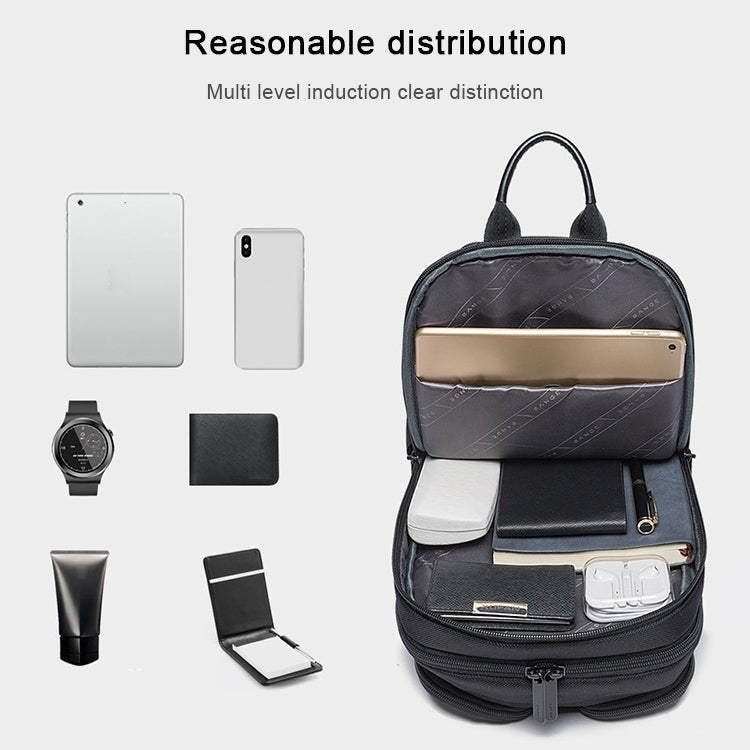 BANGE Fashion Casual Shoulder Bag Outdoor USB Chest Bag (Black) - British D'sire