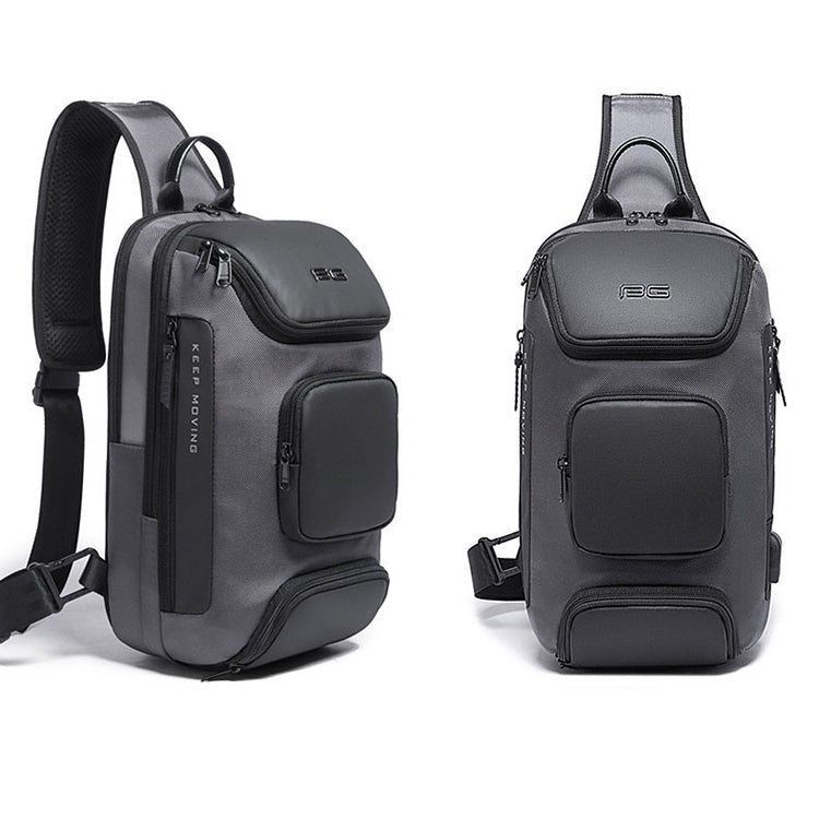 BANGE Fashion Travel Chest Bag Business Backpack Single Shoulder Bag (Black) - British D'sire