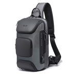 BANGE Fashion Travel Chest Bag Business Backpack Single Shoulder Bag (Grey) - British D'sire