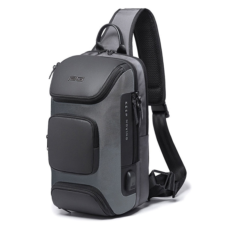 BANGE Fashion Travel Chest Bag Business Backpack Single Shoulder Bag (Grey) - British D'sire