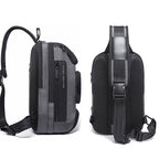 BANGE Fashion Travel Chest Bag Business Backpack Single Shoulder Bag (Grey) - British D'sire