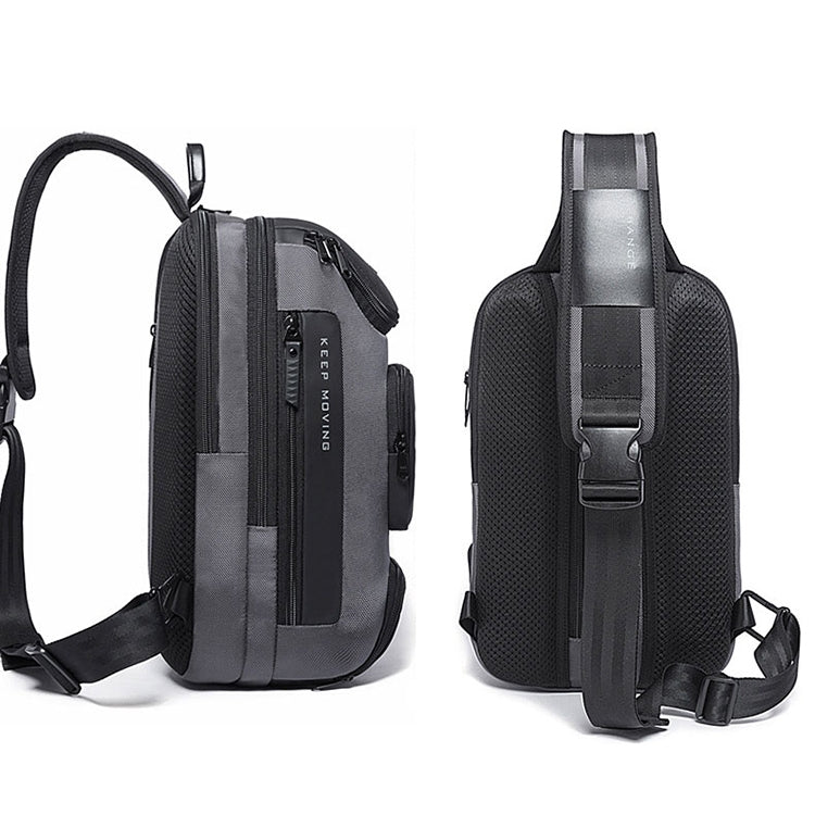 BANGE Fashion Travel Chest Bag Business Backpack Single Shoulder Bag (Grey) - British D'sire