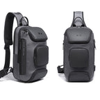 BANGE Fashion Travel Chest Bag Business Backpack Single Shoulder Bag (Grey) - British D'sire