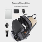 BANGE Fashion Travel Chest Bag Business Backpack Single Shoulder Bag (Grey) - British D'sire