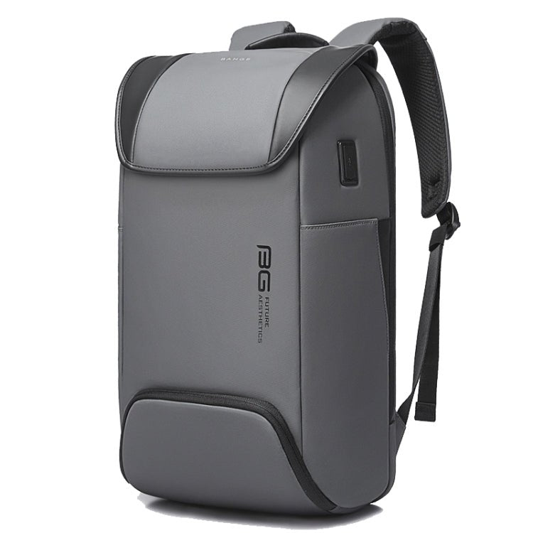 BANGE Men Anti - Theft Backpack Waterproof Large - Capacity Backpack Computer Bag(Gray) - British D'sire Main image