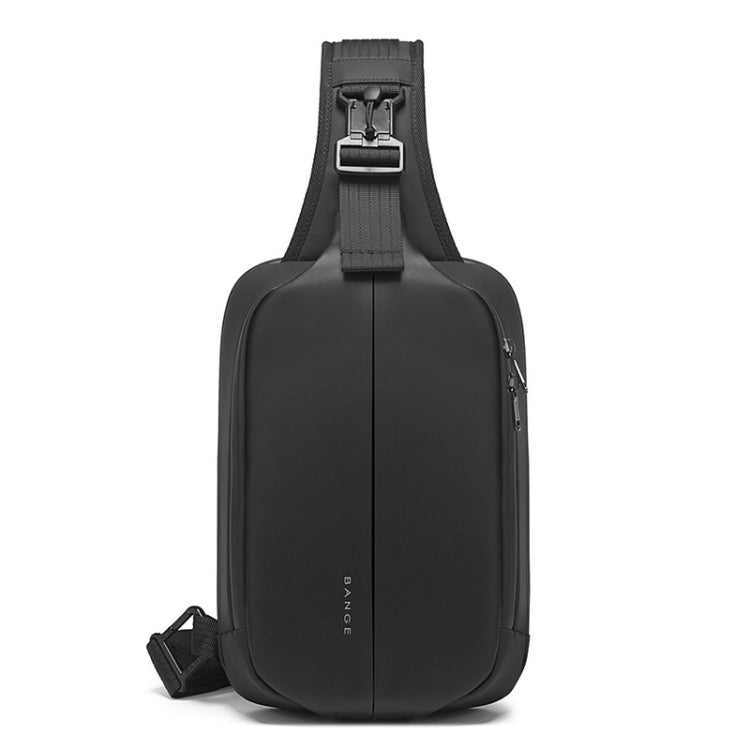 BANGE Men Fashion Men Chest Bag Outdoor Leisure Messenger Bag Waterproof Shoulder Bag (Black) - British D'sire Main image