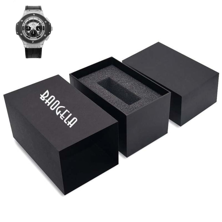 BAOGELA Paper + Sponge Square Watch Packaging Box Black Watch Gift Box, Size: 12.1 x 7.6 x 6.8cm - British D'sire Main image