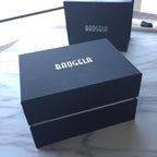 BAOGELA Paper + Sponge Square Watch Packaging Box Black Watch Gift Box, Size: 12.5 x 9.5 x 7.2cm - British D'sire