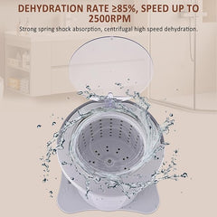 BAOSHISHAN Manual Spin Dryer for Clothes 9L Mini Spin Dryer Non-Electric Portable Clothes Dryer With Drain Pipe for Apartment Dorm Camping - British D'sire