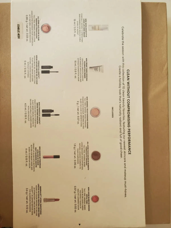 bareMinerals 10 piece Clean Beauty Collection (worth £150) - Gift Set - British D'sire
