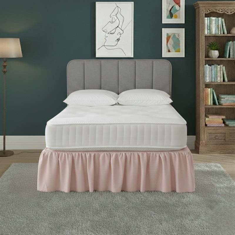 Base Valance Polycotton Sheet for Divan Beds Easy Care Bed Base Cover - Super King - Lilac - British D'sire