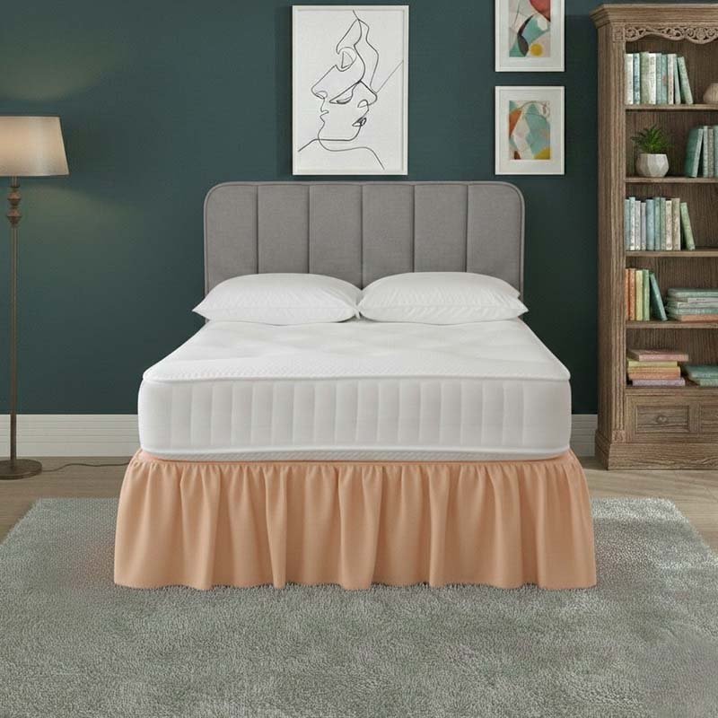 Base Valance Polycotton Sheet for Divan Beds Easy Care Bed Base Cover - Super King - Lilac - British D'sire