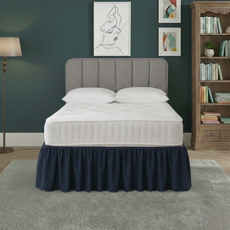 Base Valance Polycotton Sheet for Divan Beds Easy Care Bed Base Cover - Super King - Lilac - British D'sire
