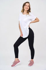 Basic Crew Neck Womens T Shirt in White - Shirts & Tops - British D'sire