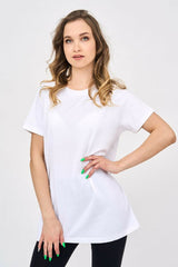 Basic Crew Neck Womens T Shirt in White - Shirts & Tops - British D'sire