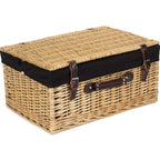 Red Hamper Buff 51cm Picnic Basket