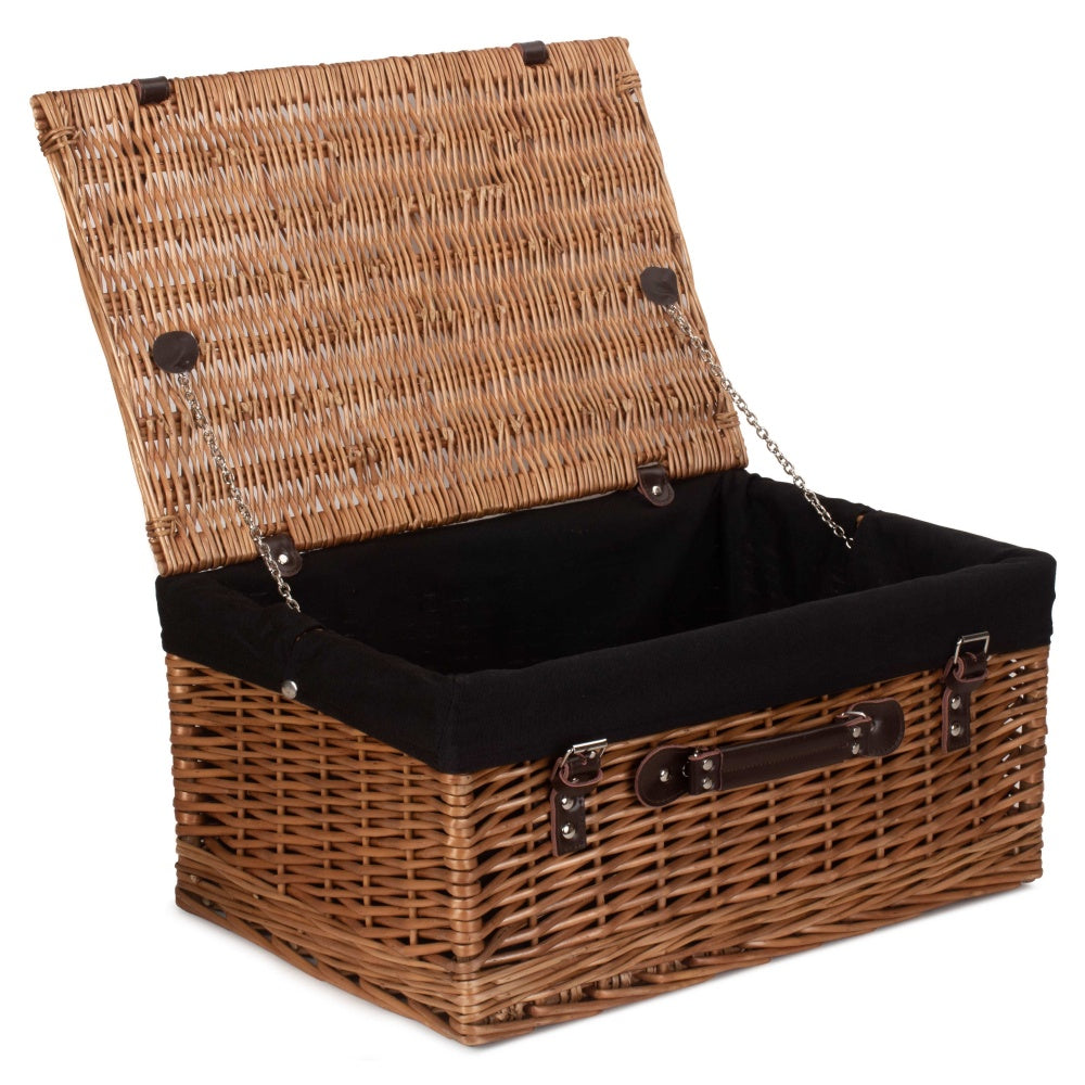 Red Hamper Double Steamed 51cm Picnic Basket