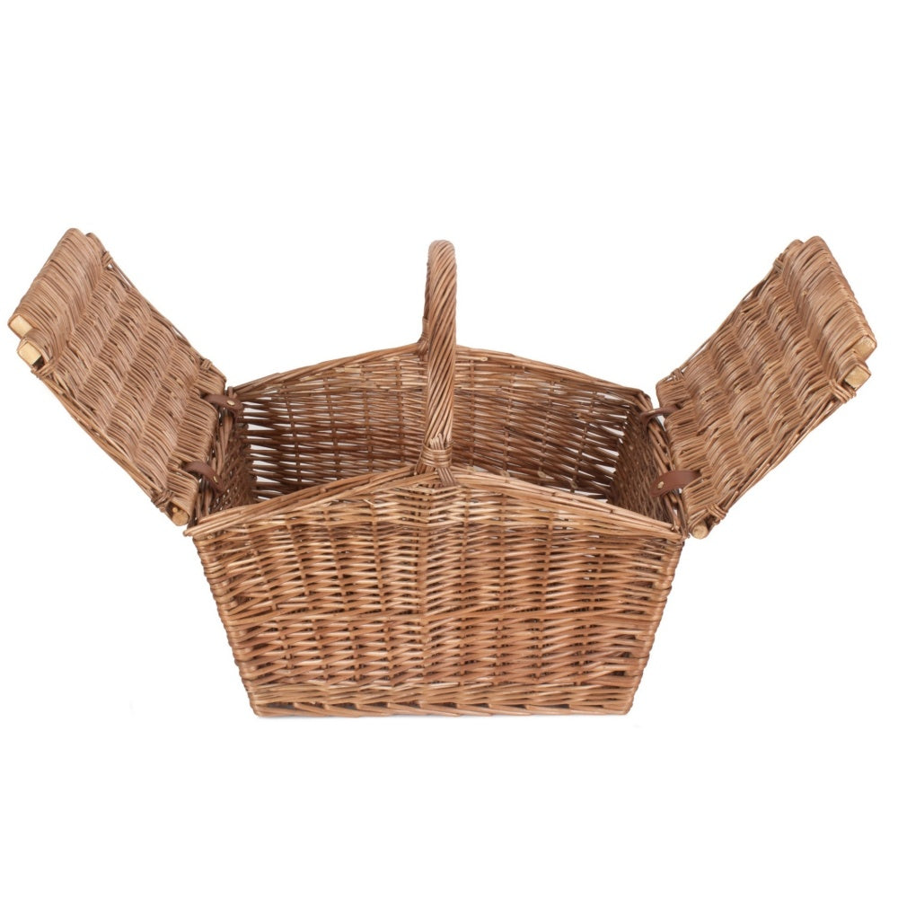 Red Hamper Large Elegant Picnic Wicker Basket