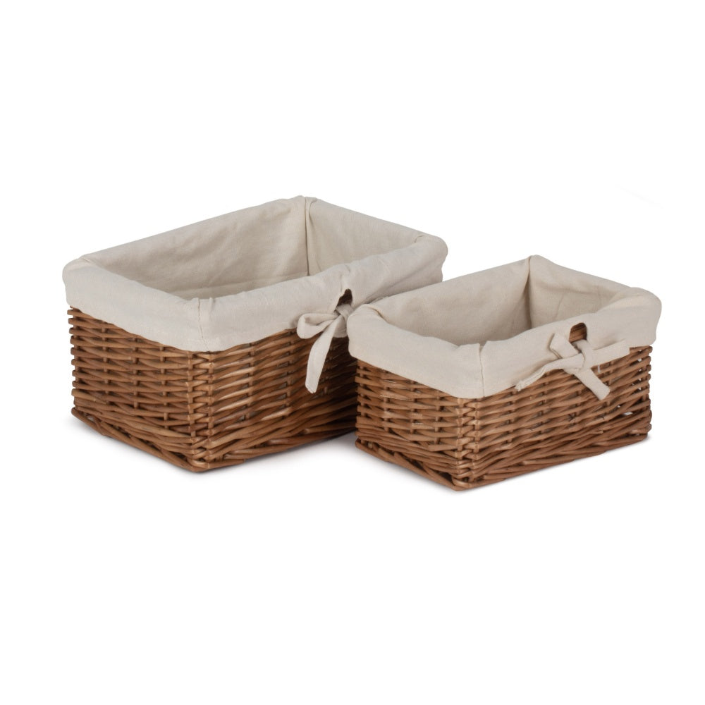 Set of 2 Autumn Double Steamed Willow Tray with Lining Secondary image