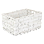Unlined White Scandi Storage Basket
