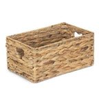 Red Hamper Shallow Water Hyacinth Storage Basket