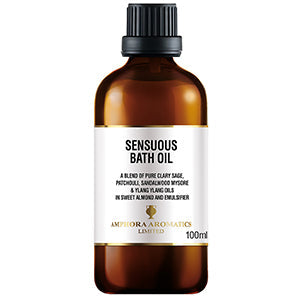 Amphora Aromatics Sensuous Bath Oil 100ml - Glass