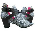 Batton - Black and White shoe boot - Sandal - British D'sire