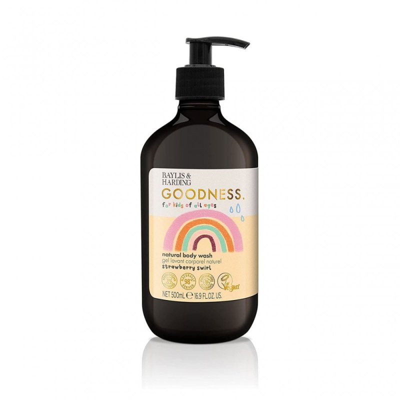 Baylis and Harding Goodness Kids Strawberry Swirl Natural Body Wash, 500ml - Body Wash - British D'sire Main image