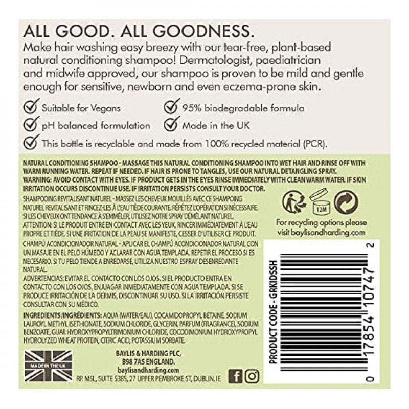 Baylis and Harding Goodness Kids Watermelon Burst Conditioning Shampoo, 500ml - Shampoo - British D'sire