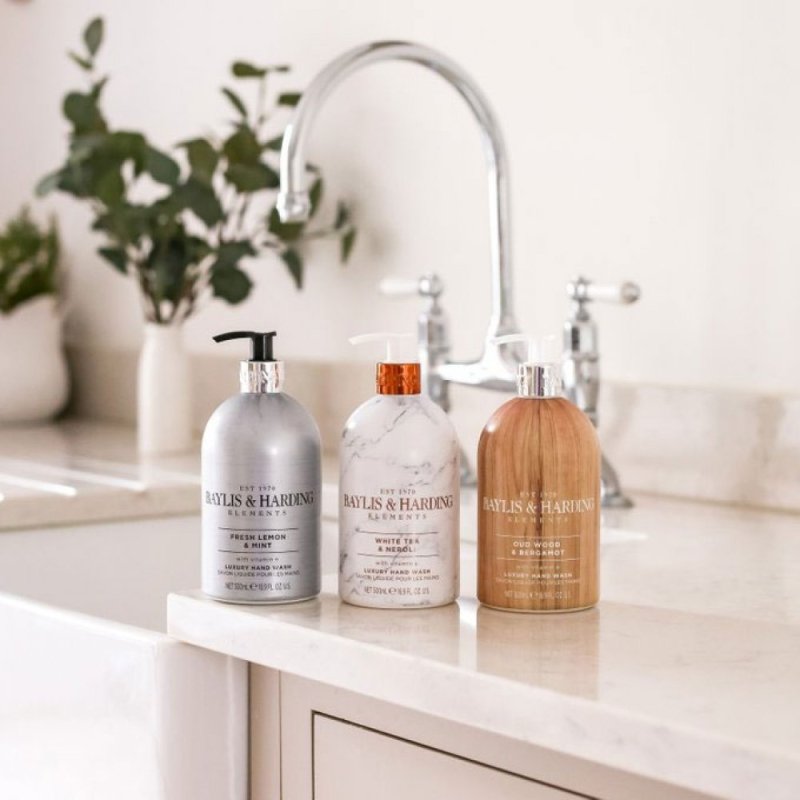 Baylis & Harding Elements Hand Wash White Tea & Neroli 500ml - Hand wash - British D'sire