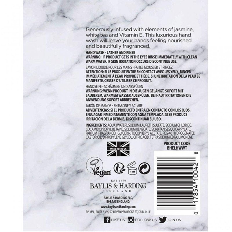 Baylis & Harding Elements Hand Wash White Tea & Neroli 500ml - Hand wash - British D'sire