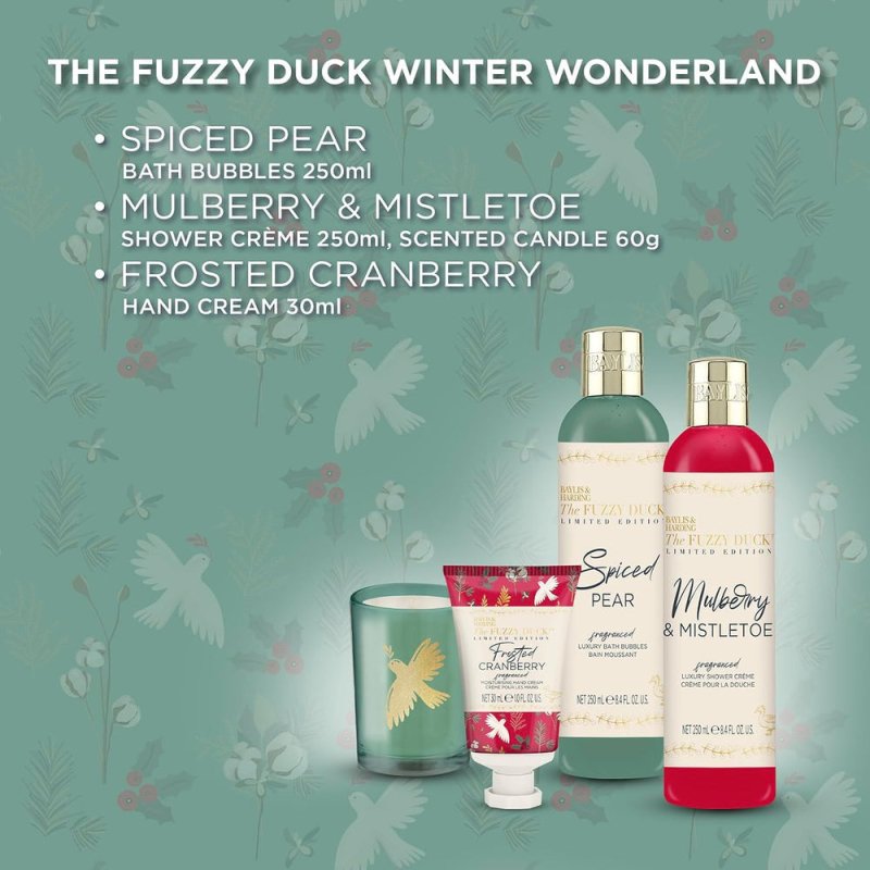 BAYLIS & HARDING FD WINTER WONDERLAND CANDLE BATHING SET - Bath & Body Gift Sets - British D'sire