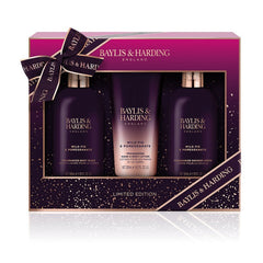 Baylis & Harding Limited Edition Wild Fig & Pomegranate Luxury Bathing Essentials Gift Set - Vegan Friendly - Bath & Body Gift Sets - British D'sire