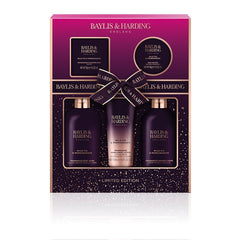 Baylis & Harding Limited Edition Wild Fig & Pomegranate Perfect Pamper Gift Pack - Vegan Friendly - Bath & Body Gift Sets - British D'sire