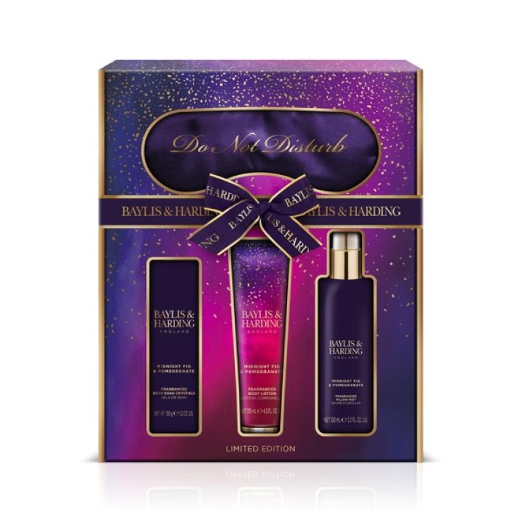 Baylis & Harding Midnight Fig & Pomegranate Luxury Beauty Sleep Gift Set - Vegan Friendly - Bath & Body Gift Sets - British D'sire Main image